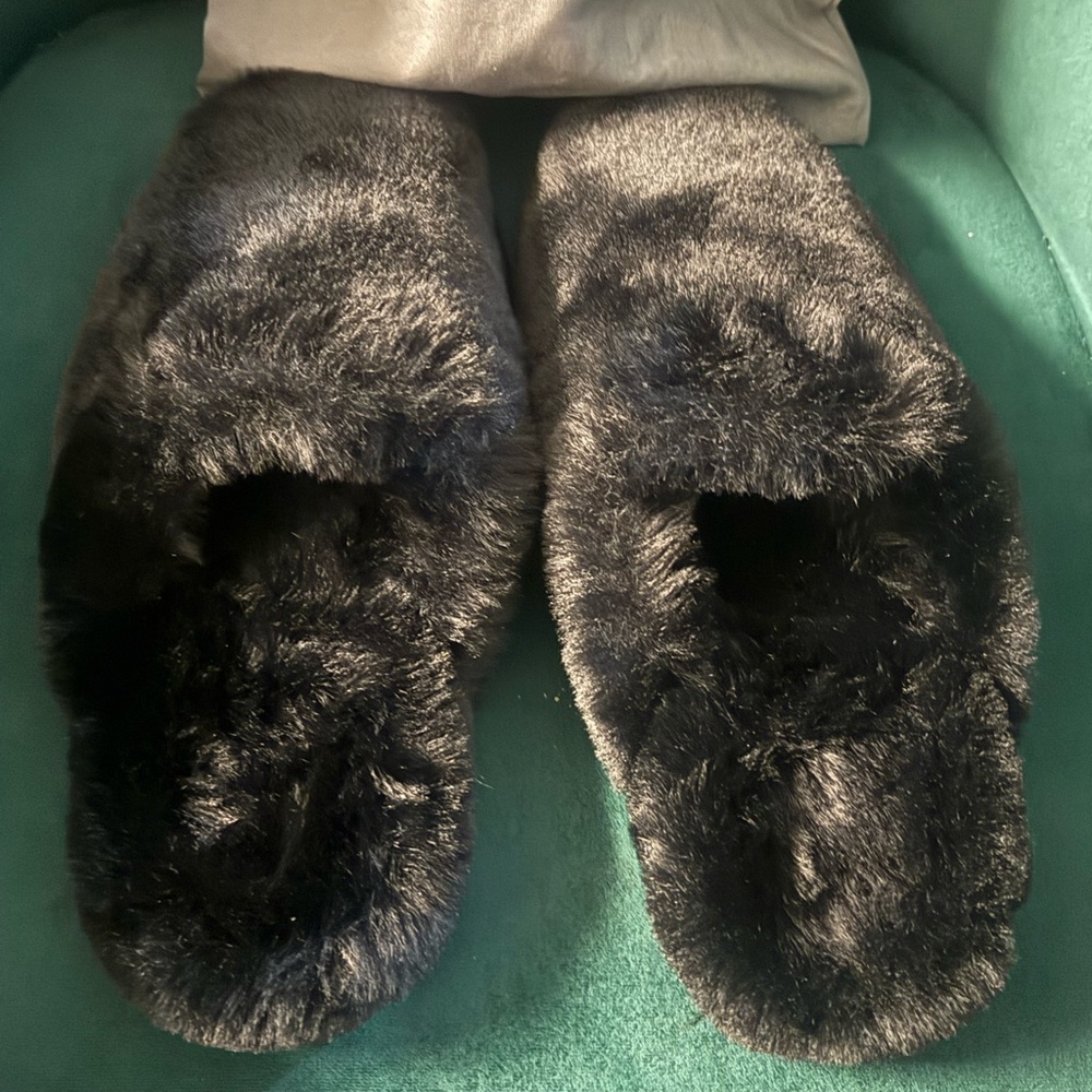 Balenciaga fur mules … women size 38